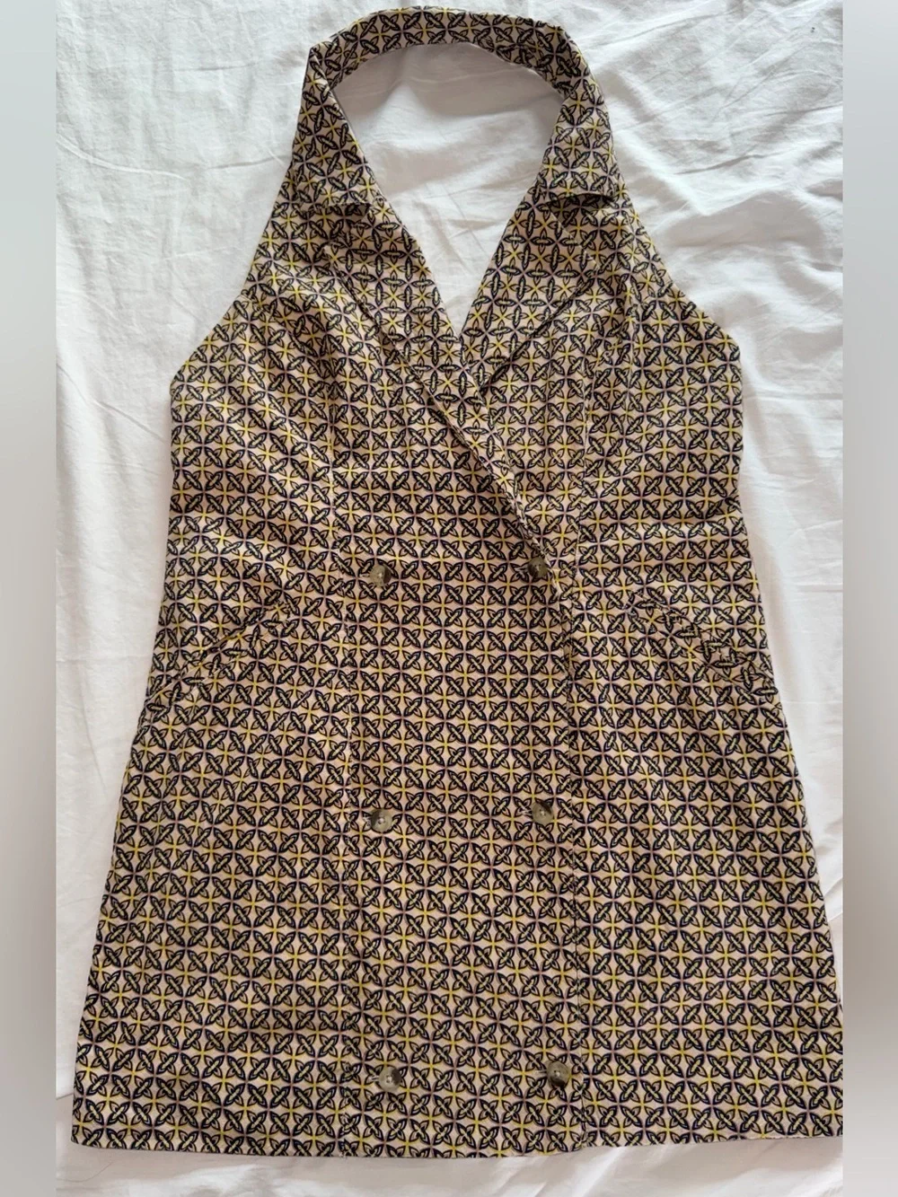 Free People Louie Blazer Halter Mini Dress